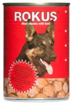 ROKUS Κονσέρβα σκύλου μοσχάρι - 400gr