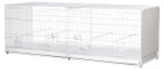 2GR Κλουβί αναπαραγωγής Bormio 120 cm, με πλαστικά πλαϊνά και διχτυωτή πλάτη - 1 ΤΕΜΑΧΙΟ