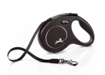 FLEXI CLASSIC ΠΤΥΣΣΟΜΕΝΟΣ ΟΔΗΓΟΣ ΣΚΥΛΟΥ (ΜΕ ΙΜΑΝΤΑ) Medium 5m ΕΩΣ 25kg - ΜΑΥΡΟ