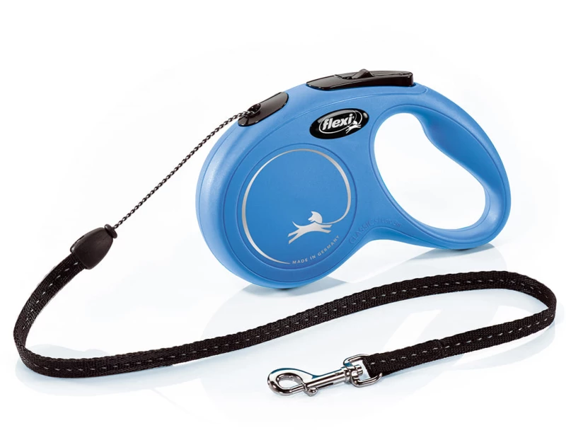 Flexi New Classic με Κορδόνι S 5m - 12kg - ΜΑΥΡΟ