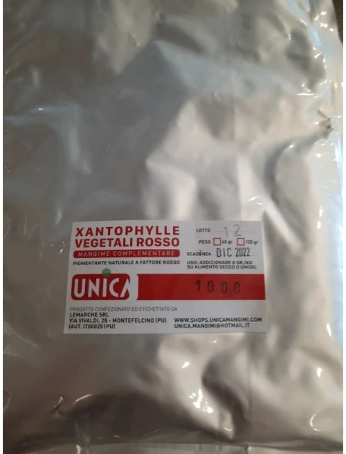 UNICA VEGETALI ROSSO Xantophylle - 100gr