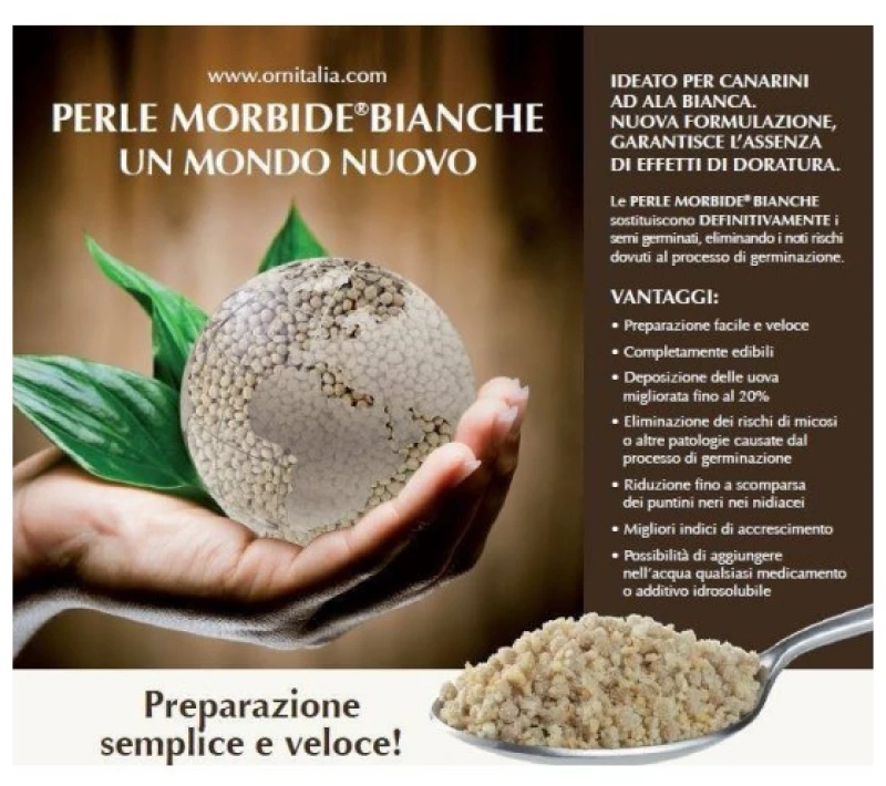 Ornitalia - Perle Morbide Bianche - Πέρλα Ουδέτερη - 800gr