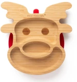 Eco Rascals Πιάτο Bamboo με Χωρίσματα και Σιλικόνη Deer
