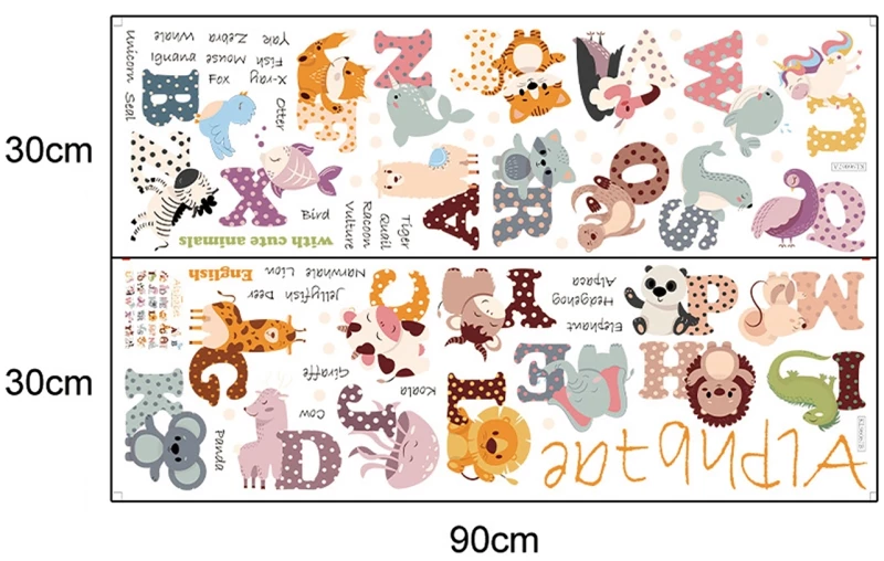 Sipo - Wall Stickers Animal Alphabet