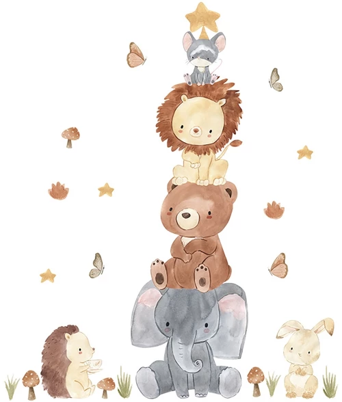 Sipo - Wall Stickers Animal Pyramid