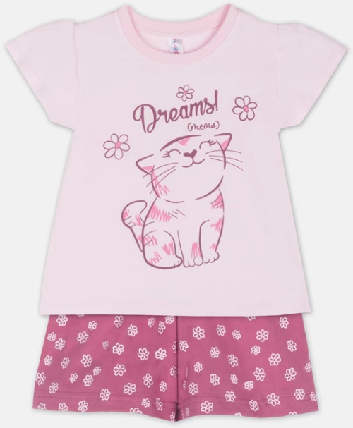 Dreams Παιδική Πιτζάμα Kitty, Ρόζ
