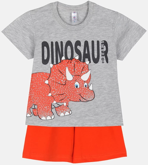 Dreams Παιδική Πιτζάμα Dinosaur , Γκρί