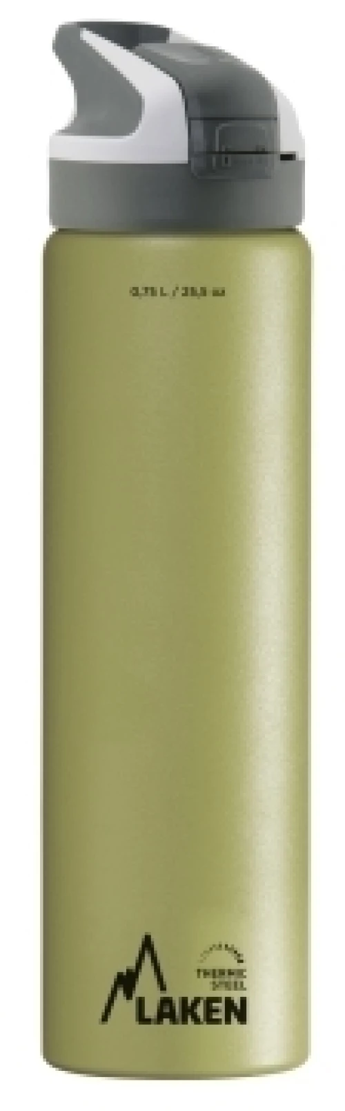 Laken Θερμός Υγρών με Πώμα Summit 750ml Λαδί