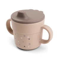 Done By Deer Παιδικό Ποτηράκι με Στόμιο και Λαβές 215ml Happy Dots Powder