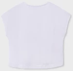 Mayoral Μπλούζα Ανανάς Crop Top, Λευκό