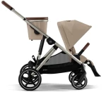 Cybex Καρότσι Gazelle S New Taupe Frame, Almond Beige