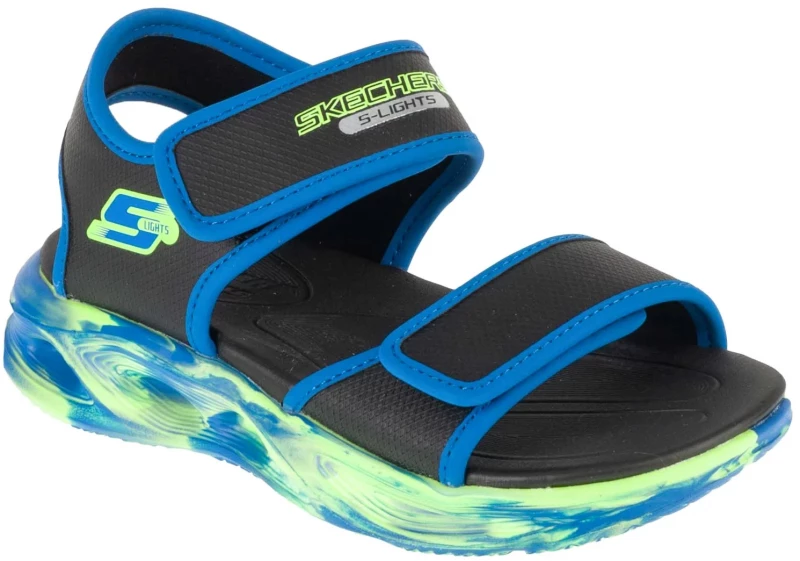 Skechers S-Lights: Sola Glow Sandal - Fusion Brights 407032L-BKBL