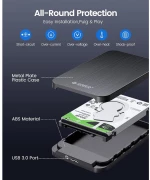 ORICO θήκη για 2.5" SATA HDD/SSD HM25U3, 5Gbps, μαύρη