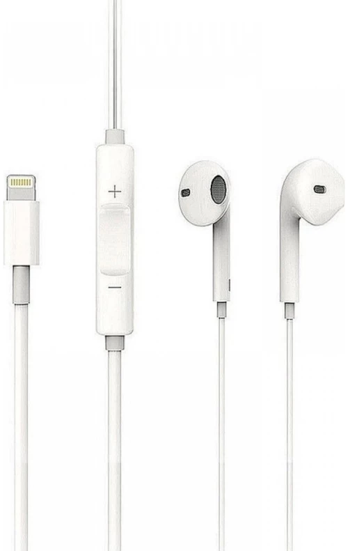 Treqa EP-753 Earbuds Handsfree με Βύσμα Lightning Λευκό