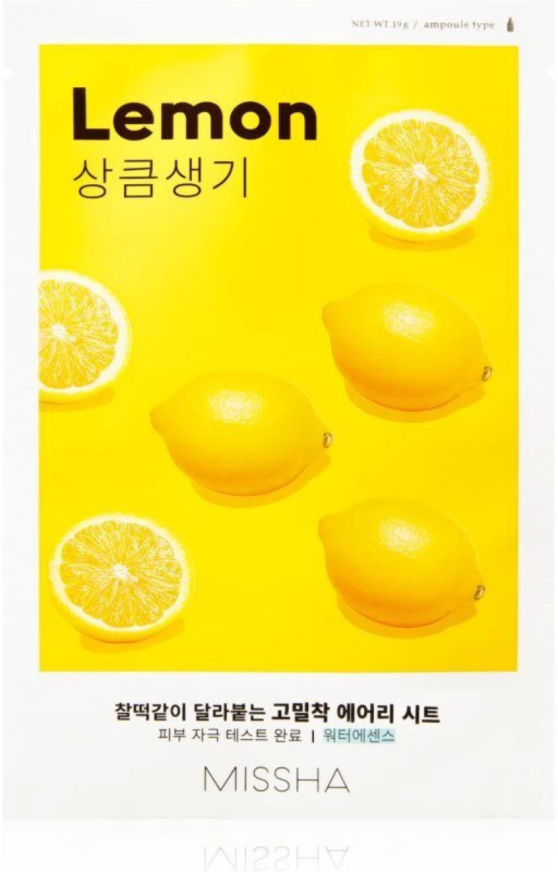 Missha Airy Fit Sheet Mask Lemon-Μάσκα Προσώπου με Λεμόνι