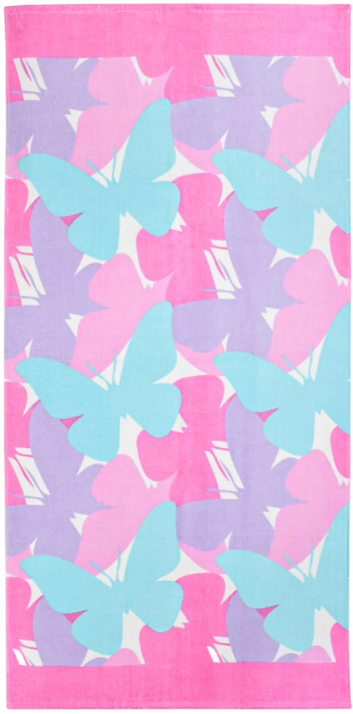 Πετσέτα θαλάσσης κορίτσι "Butterflies" (70X140)