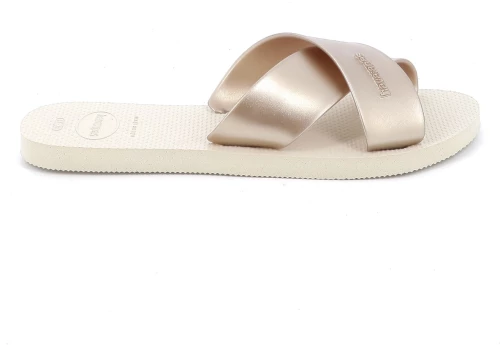 Γυναικεία Σαγιονάρα Havaianas Aqua Χρώματος Μπεζ 4148866-0121