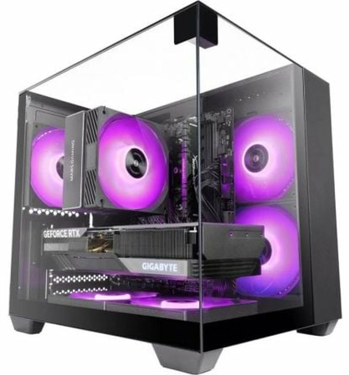 Κουτί Μέσος Πύργος ATX Mars Gaming MCVISIONM Μαύρο