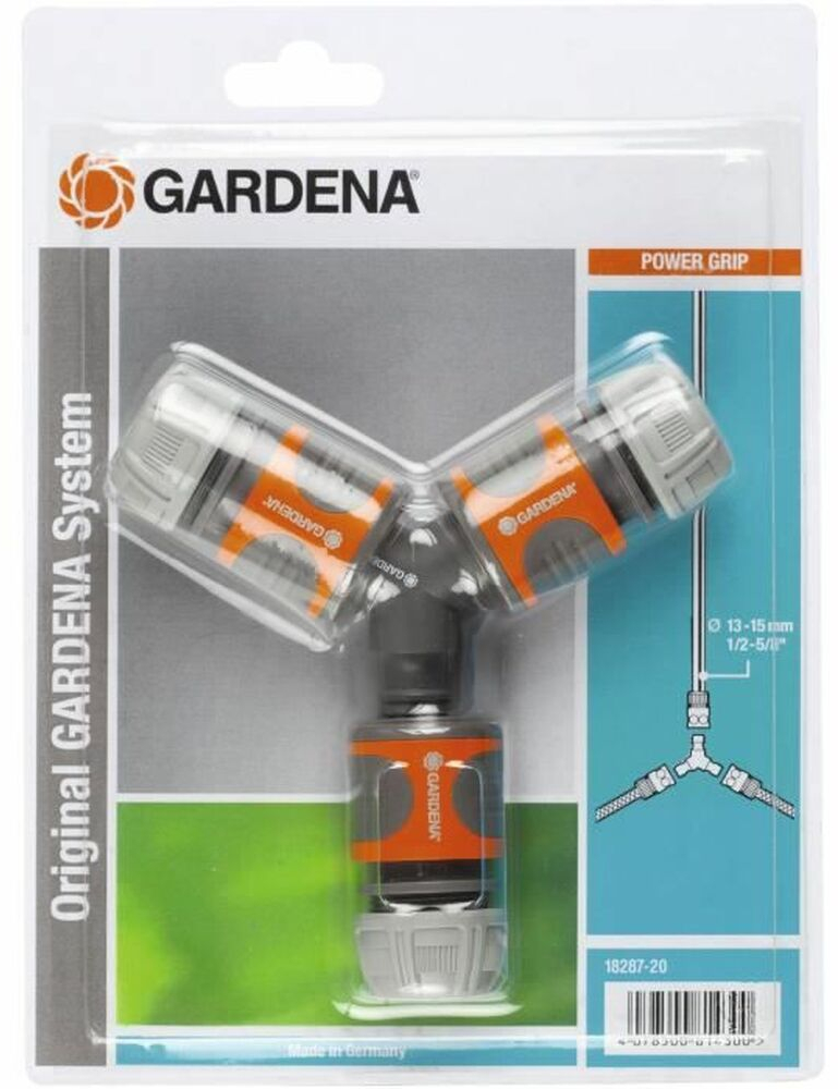 Συνδετήρας μανικών Gardena 18287-20 Ø 15 mm 1/2" Τρίκλινο Σύστημα άρδευσης
