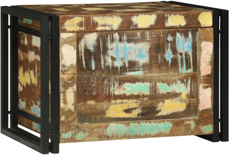 vidaXL Κουτί Αποθήκευσης 60x40x41 cm Μασίφ Ξύλο Ανακυκλωμένο
