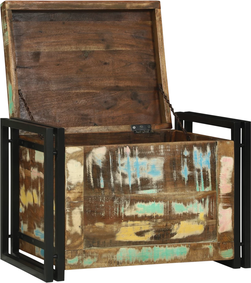 vidaXL Κουτί Αποθήκευσης 60x40x41 cm Μασίφ Ξύλο Ανακυκλωμένο