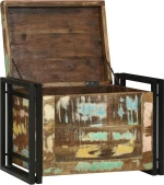 vidaXL Κουτί Αποθήκευσης 60x40x41 cm Μασίφ Ξύλο Ανακυκλωμένο