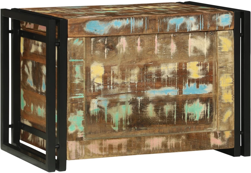 vidaXL Κουτί Αποθήκευσης 60x40x41 cm Μασίφ Ξύλο Ανακυκλωμένο
