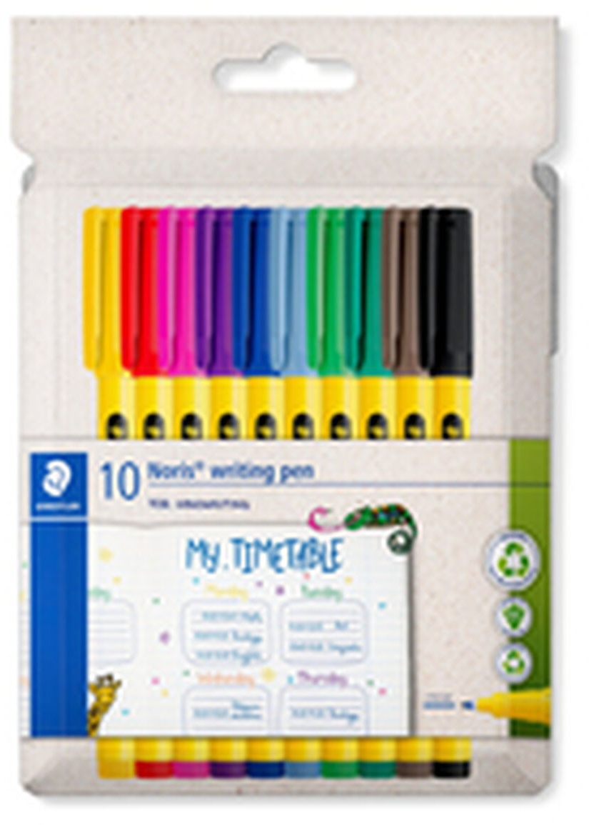 Μαρκαδόροι Staedtler Κίτρινο Πολύχρωμο (x10)