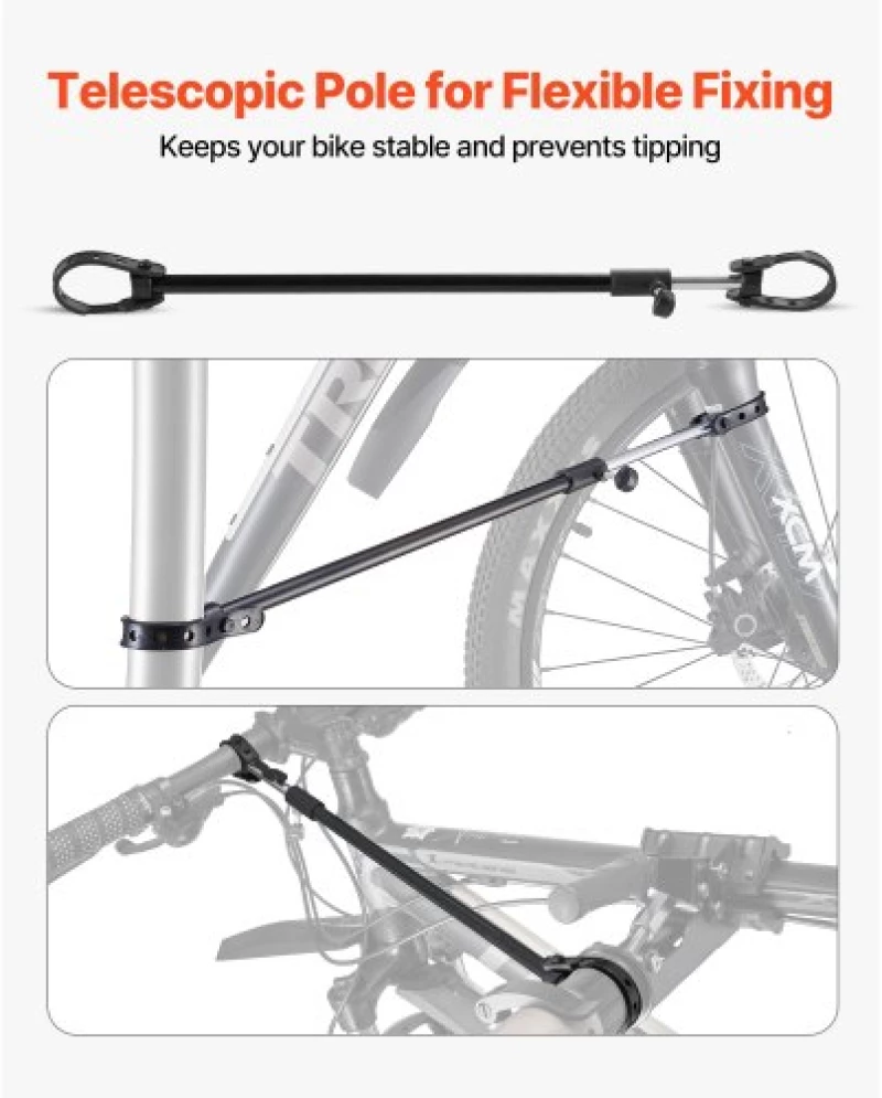 VEVOR Bike Repair Stand 110 lb Adjustable Bicycle Maintenance Rack with Tool Tray