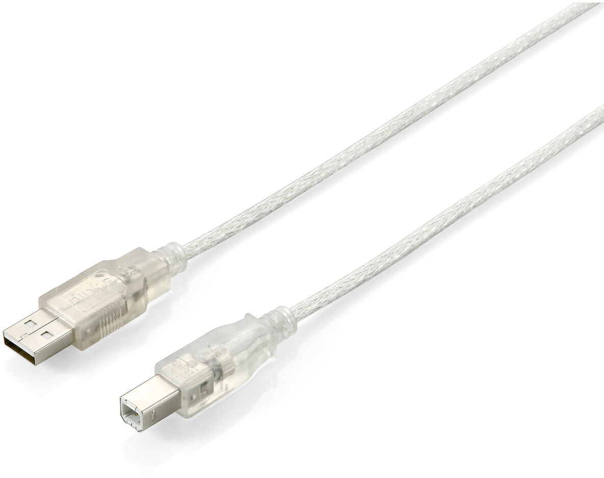 Καλώδιο USB 2.0 A σε USB B Equip 128652 Ασημί 5 m