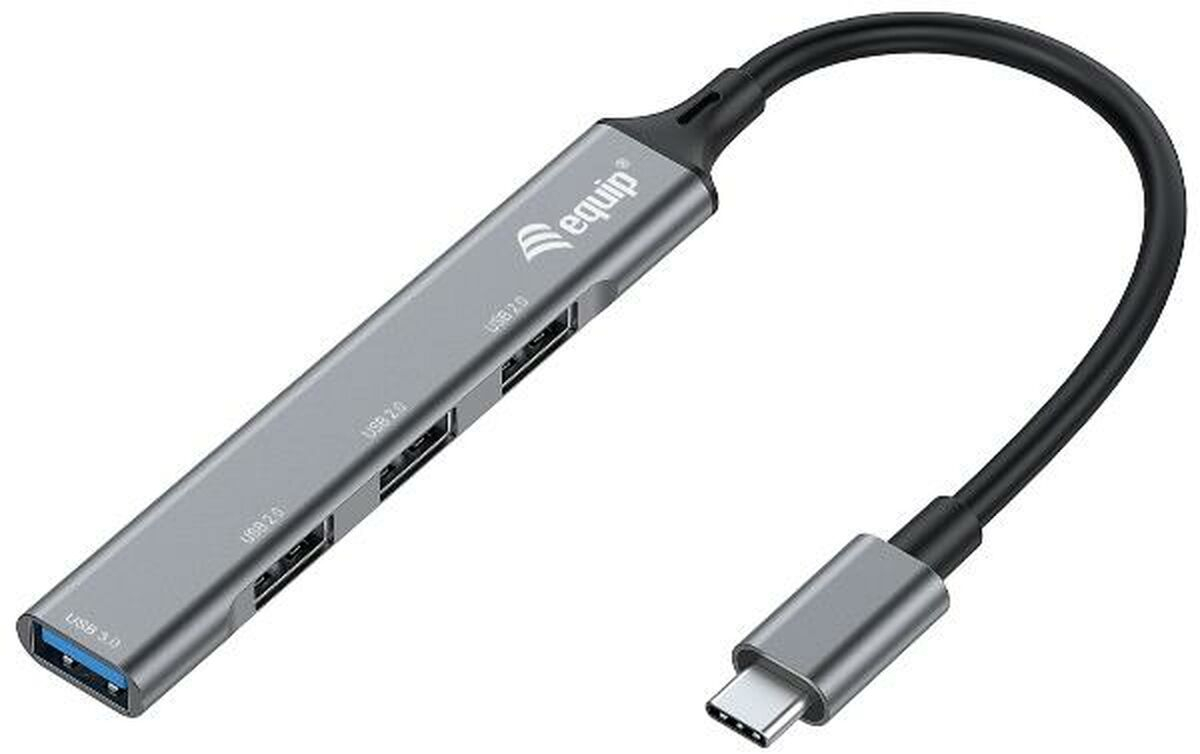 Hub USB-C 4 Θύρες Equip 12896107101 Αλουμίνιο