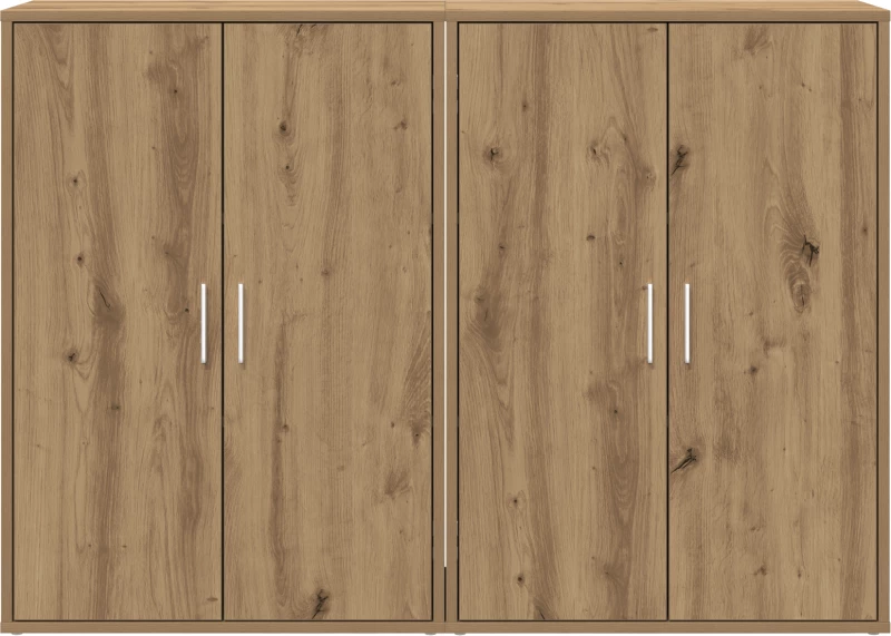 vidaXL Μπουφέ 2 τεμάχια Δρυς 60x31x84 εκ. Επεξεργασμένο Ξύλο