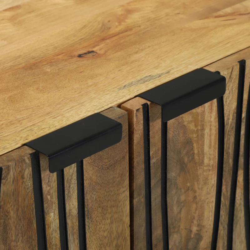 vidaXL Μπουφές 60x33.5x75 cm Μασίφ Ξύλο Μάνγκο
