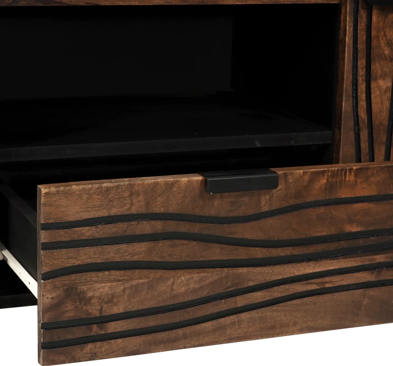vidaXL Ντουλάπα Τηλεόρασης 105x33.5x46 cm Μασίφ Ξύλο Μάνγκο