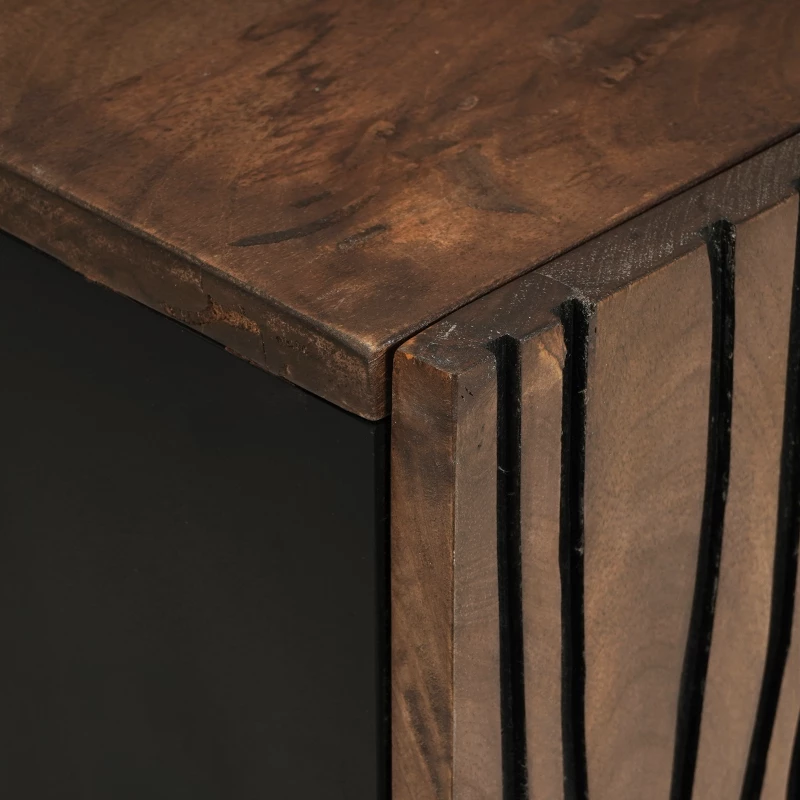 vidaXL Ντουλάπα Τηλεόρασης 105x33.5x46 cm Μασίφ Ξύλο Μάνγκο