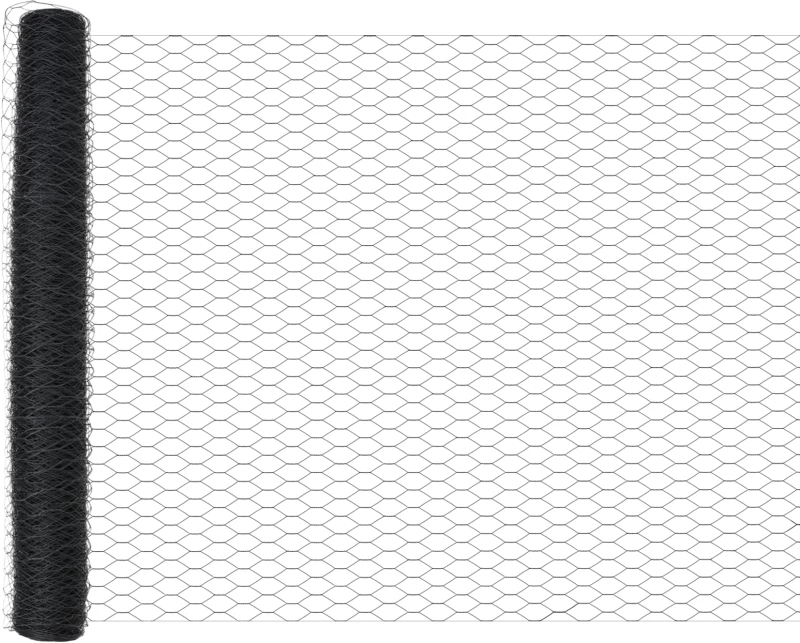 vidaXL Περίφραξη Εξαγώνου Γκρι 1.2x10 μ Χάλυβας
