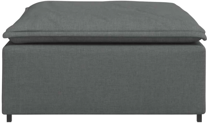 vidaXL Υποπόδιο Καναπέ Σκούρο Γκρι 100 x 100 x 48 εκ.