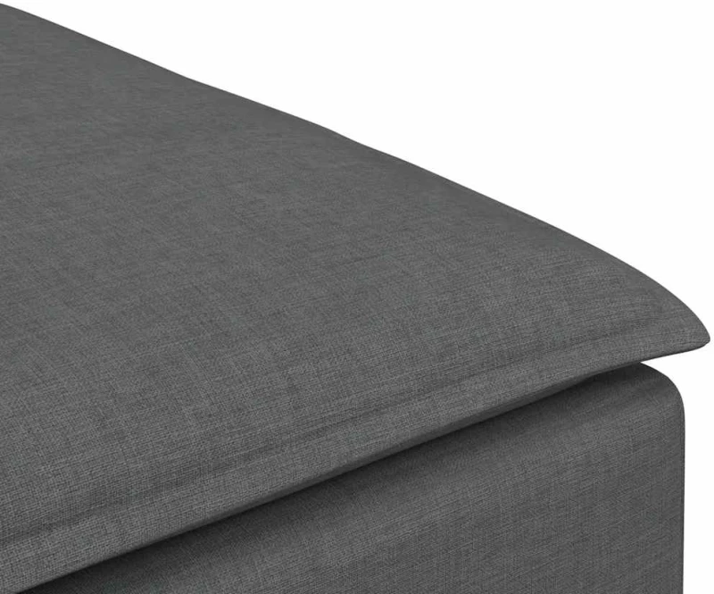 vidaXL Υποπόδιο Καναπέ Σκούρο Γκρι 100 x 100 x 48 εκ.