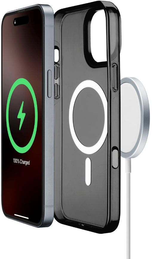 CELLULAR LINE 482854 Μαγνητική Θήκη Κινητού Magsafe Σκληρής Σιλικόνης για iPhone 16 Pro Μαύρη