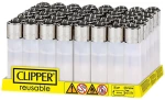 Clipper Αναπτήρας Μεγάλος - Λευκός Διάφανος