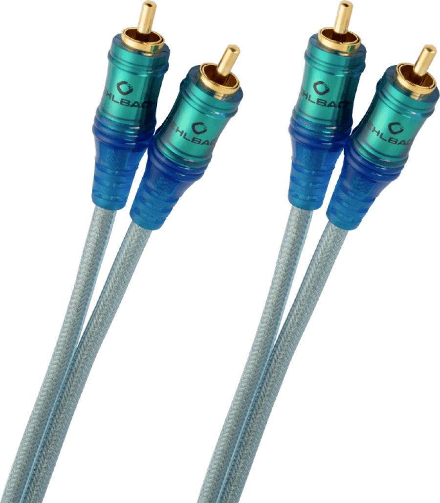 Oehlbach NF Ice Blue Καλώδιο Ήχου Interconnect 2 x RCA - 2 x RCA 1m (Τεμάχιο)