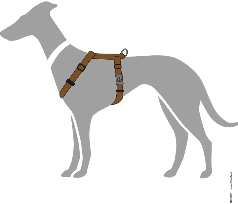 Σαμαράκι Σκύλου Hunter Harness London Vario Rapid S 2x41-70cm Καφέ