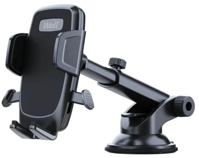 Βάση Στήριξης Αυτοκινήτου με βεντούζα για Smartphone Well MOUNT-CAR-SCA07-WL