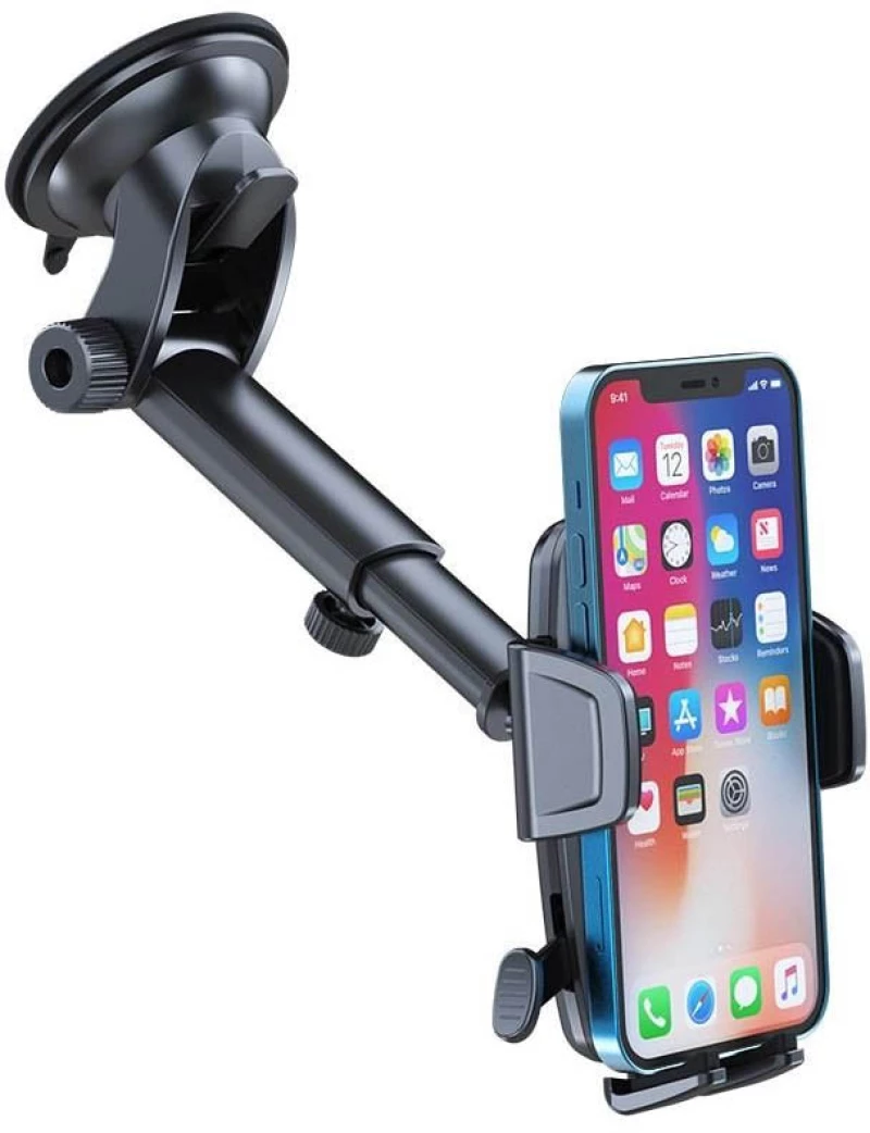 Βάση Στήριξης Αυτοκινήτου με βεντούζα για Smartphone Well MOUNT-CAR-SCA07-WL
