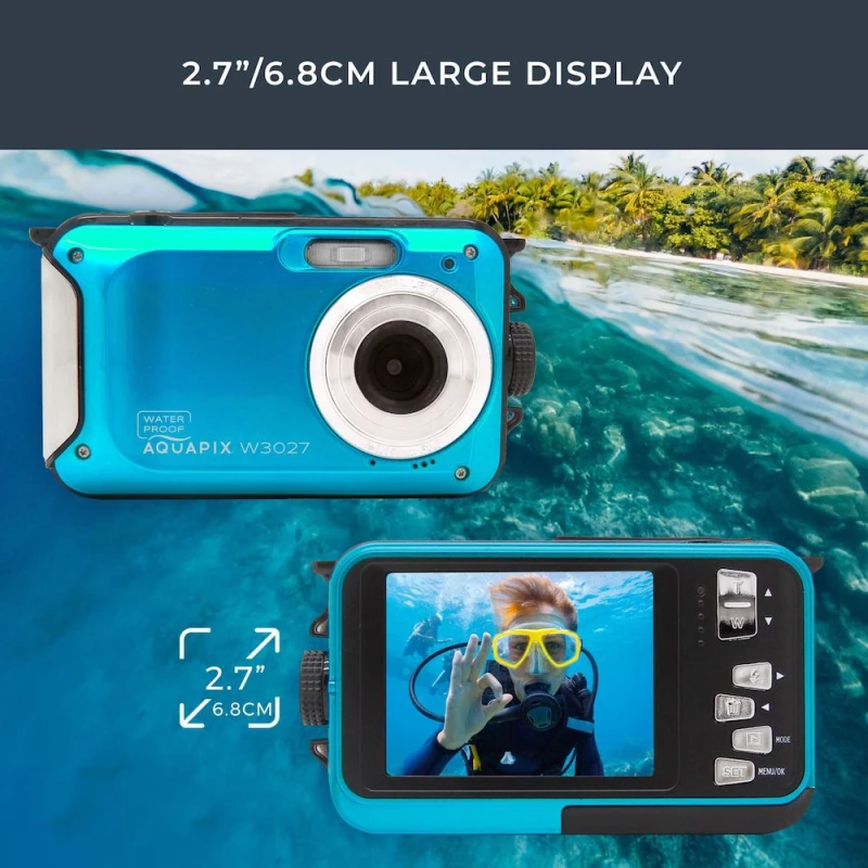 Easypix Φωτογραφική Μηχανή 5MP Aquapix W3027 Wave Iceblue