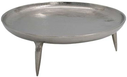 Διακοσμητικός Δίσκος 934-124-031 28x9cm Silver Μέταλλο