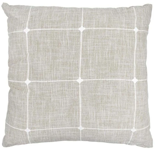Μαξιλάρι Διακοσμητικό (Με Γέμιση) 374-225-729 Beige-White 60Χ60 Ύφασμα