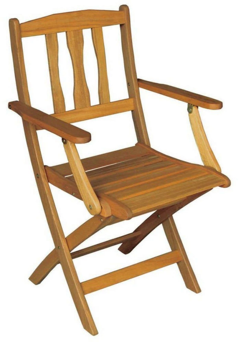 Πολυθρόνα Ξύλινη Πτυσσόμενη Yellow Balau C4168 61x55x87 Natural