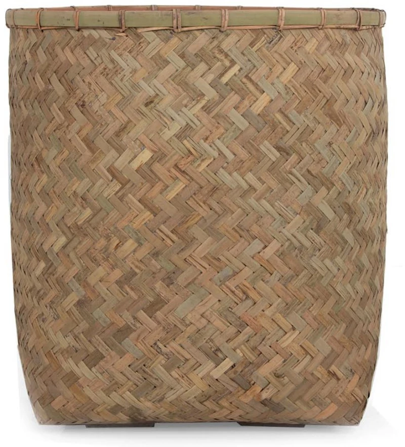 Γλάστρα Bamboo M 0830004 55x55x60cm Natural Soulworks Ξύλο,Τσιμέντο