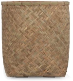 Γλάστρα Bamboo M 0830004 55x55x60cm Natural Soulworks Ξύλο,Τσιμέντο